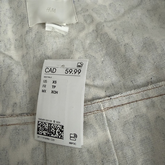 H&M Leopard Print Jean Jacket - Brown and Black - Picture 2 of 3